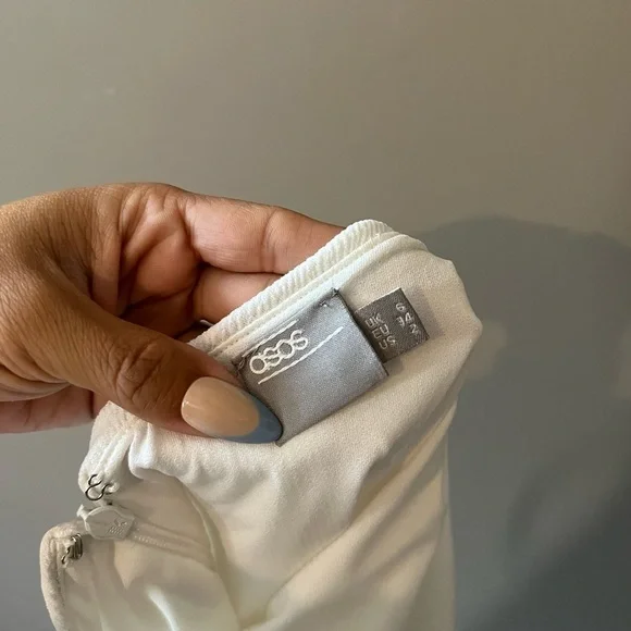 ASOS White Open Back Midi Dress - Picture 5 of 5